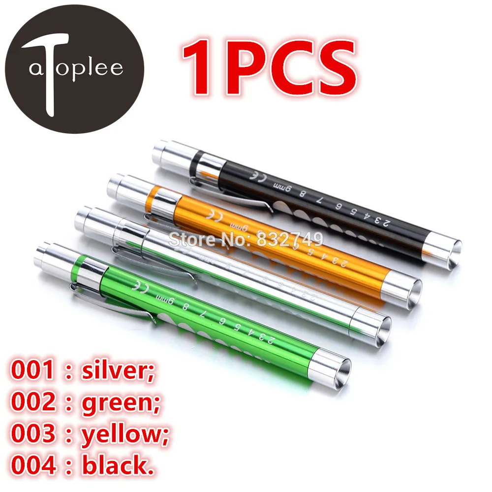 

1 PCS Aluminum Alloy Pen-Shaped LED Flashlight Mini Portable Pocket Pen Light Torch Flashlight for Working Camping Hiking