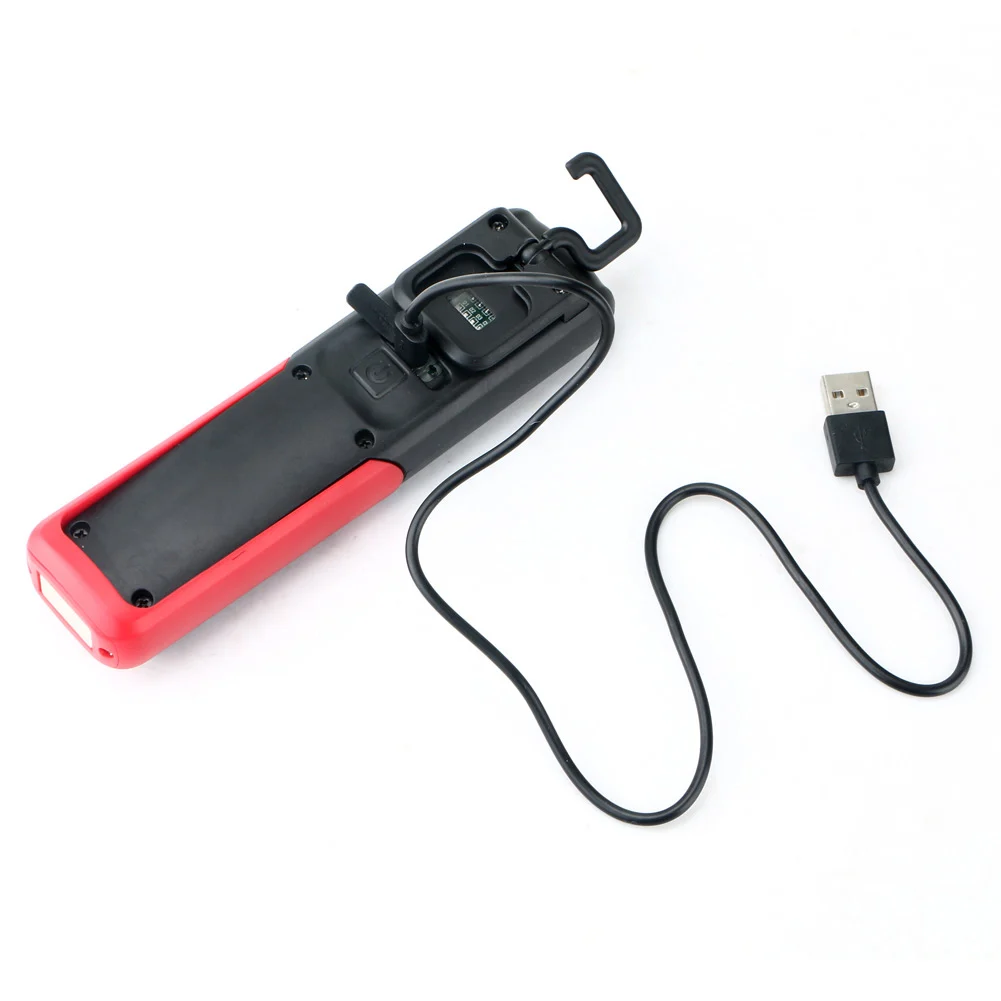 

3W COB LED Work Light With Hook Magnet USB Rechargeable Inspection Lamp Magnetic Camping Tent Flashlight Torch ASD88