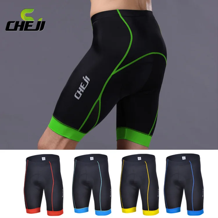CHEJI Men Cycling Shorts Brand Bike Bicycle Padded Shorts Man Cycling