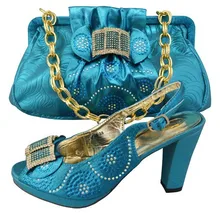 Latest Fashion Italian Shoe And Bag Set For Wedding Women Shoe And Bag High Heel Nigerian Shoe And Bag Set To Matching GF04