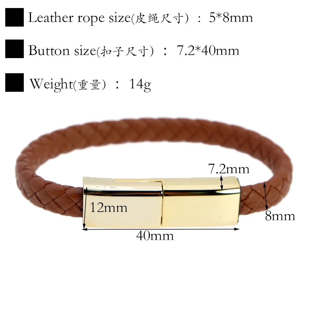 VEROMCA Bracelet For Men Women USB iApple Phone Android Outdoor Multifunction Charger Rope Wristband Bangle Cable Charger  (5)