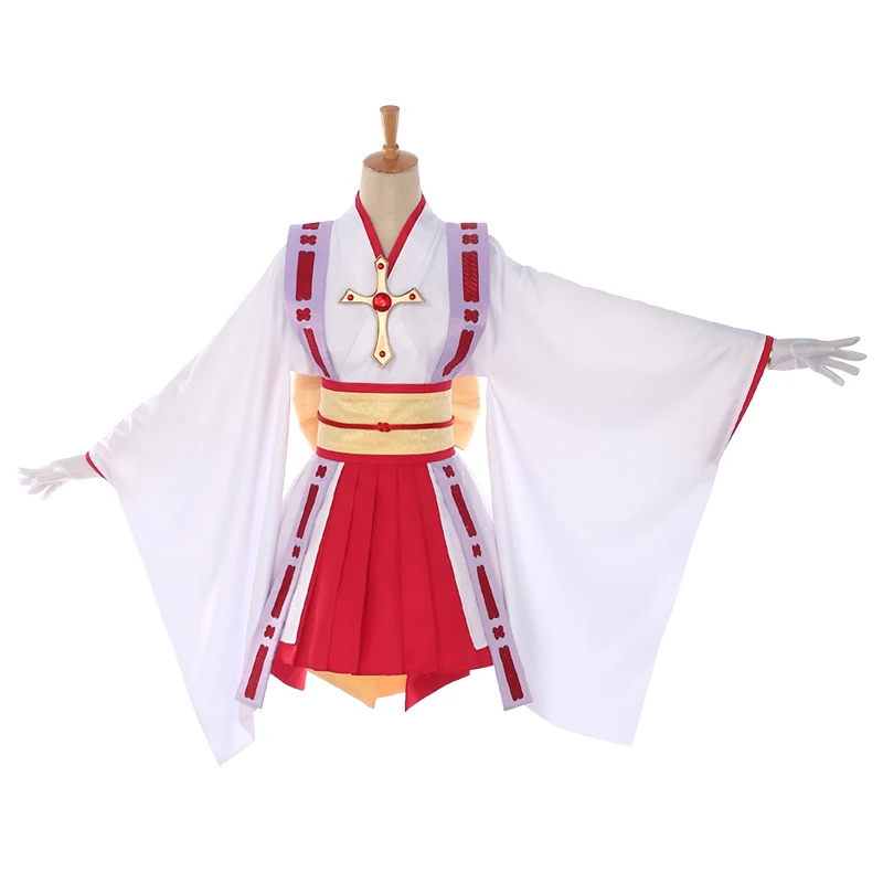 

Kamikaze Kaitou Costume Jeanne Kusakabi Maron Angel Lolita Dress Furisode Kimono Uniform Cosplay Costume
