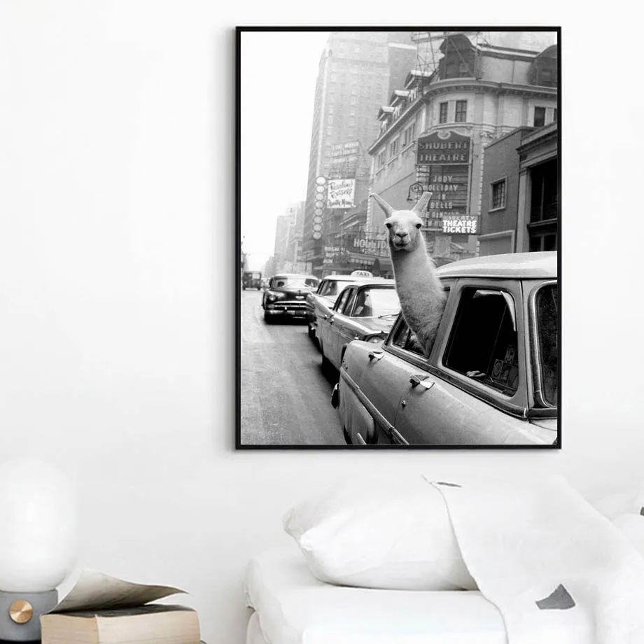 Alpaca-Llama-Wall-Art-Canvas-Painting-Nordic-Posters-And-Prints-Animal-Wall-Pictures-For-Living-Room (2)