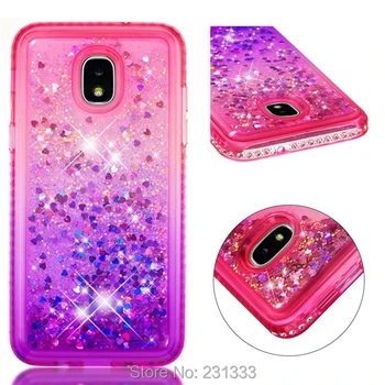 

C-ku Liquid Quicksand Diamond Bling Soft TPU Case For Samsung Galaxy S10 S10E S8 PLUS S9 Glitter Heart Cover gel Skin 100pcs