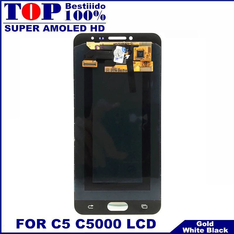 Super AMOLED LCD Screen For Samsung Galaxy C5 C5000 LCDS Display Touch