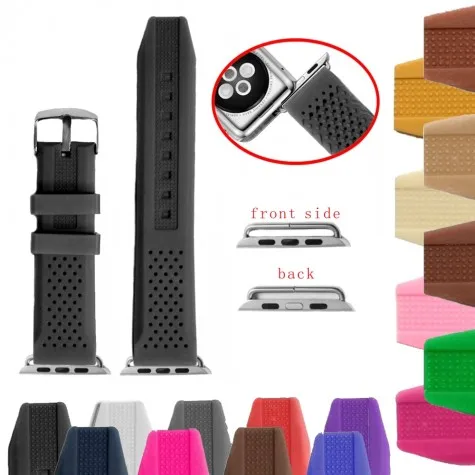 38mm Silicone Watch Band Replacement for Apple iWatch WB1101A38JB