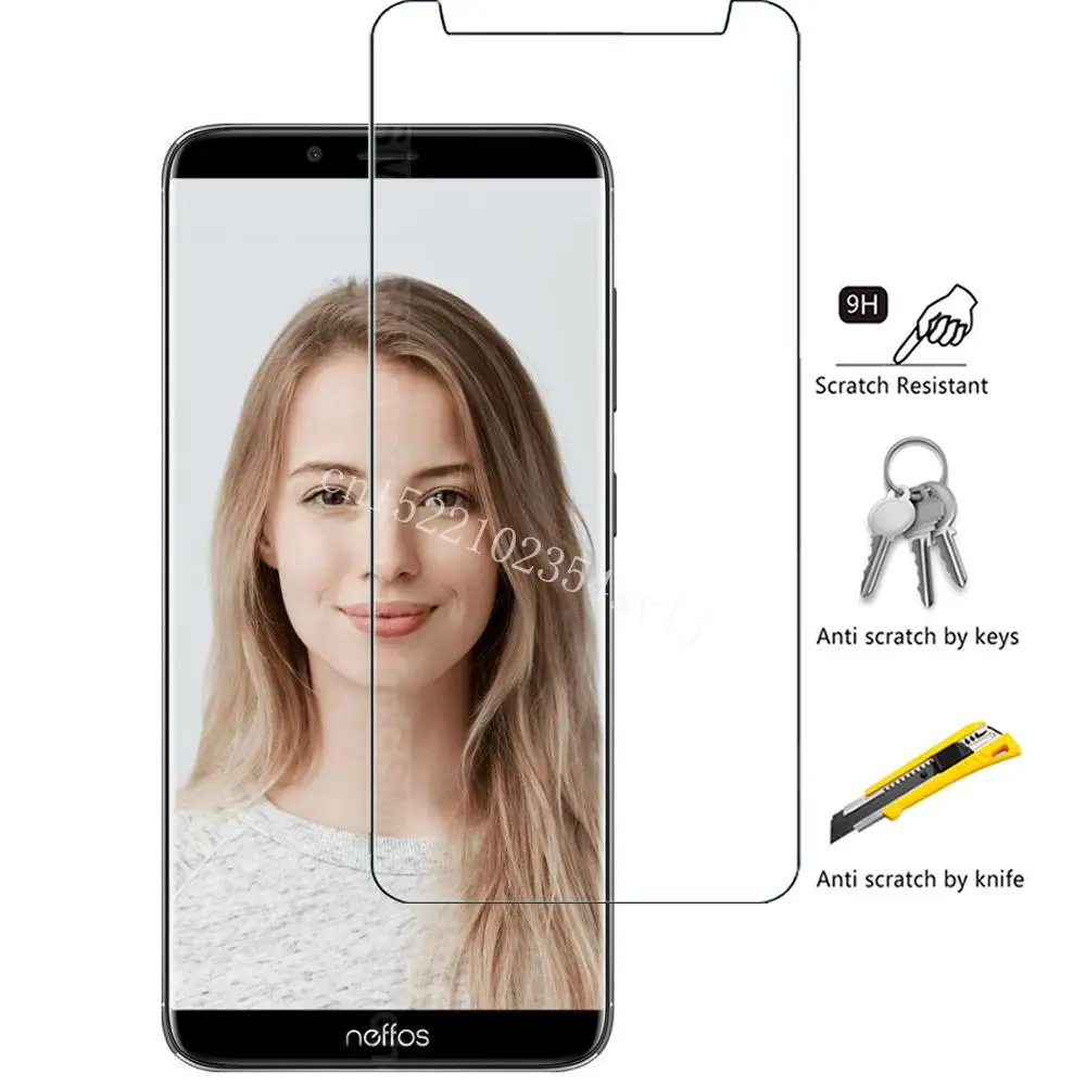 

Premium Tempered Glass For TP-LINK NEFFOS X9 Screen Protector Toughened protective film For Neffos Neffos x9 Case Glass