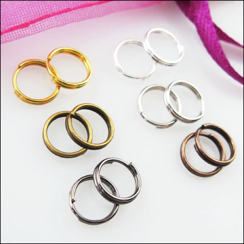 Pcs Findings Jewellery Iron Round Split Rings Antique Bronze 0.7 x 10mm 150