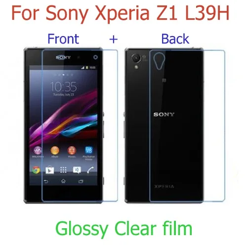 Передняя+ задняя) HD прозрачный глянцевый и матовая пленка для sony xperia Z L36H Z1 L39H Z2 Z3 Z4 Z5 Premium Ultra plus Защитная пленка для экрана - Цвет: For Sony Z1 HD