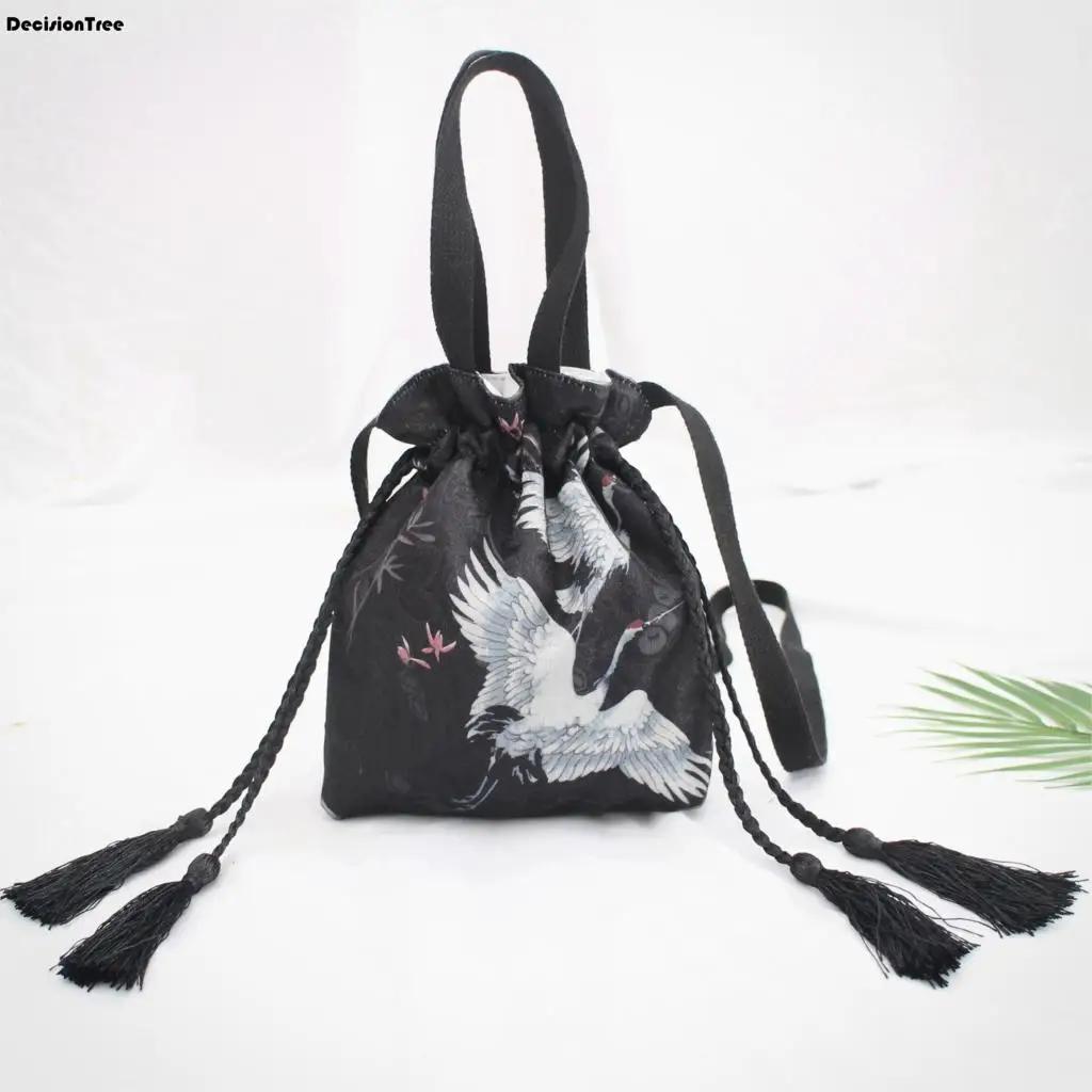 

2019 summer Small Fresh Handmade Drawstring Bag Travel Drawstring Pouch Dry Cotton Linen Small Cloth Bag