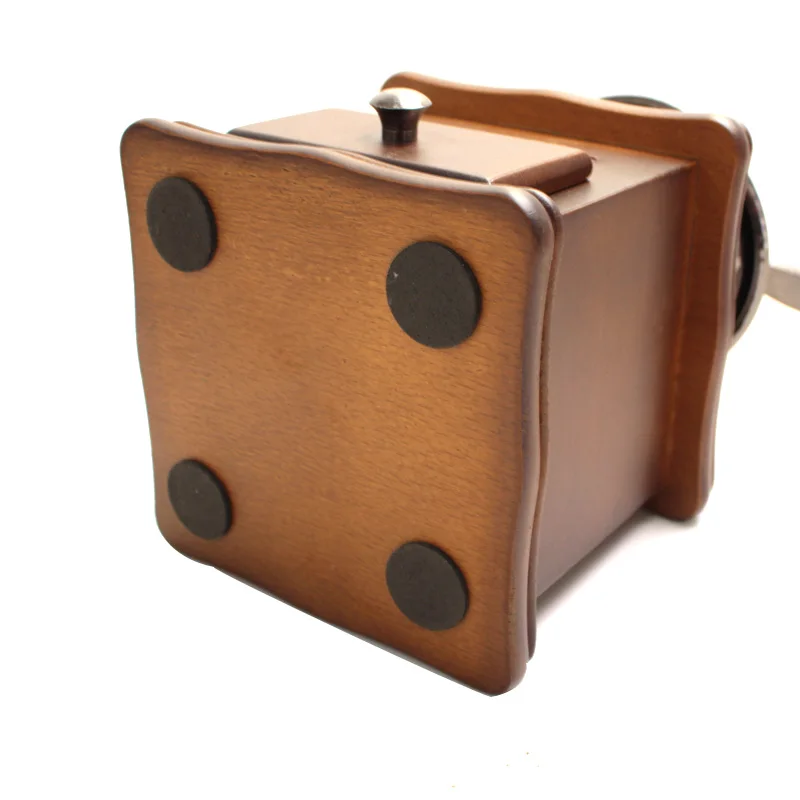 Najtaniej Klasyczne drewniane Mini instrukcja młynek do kawy ze stali nierdzewnej Retro kawy młynek do przypraw z wysokiej jakości porcelany ruch