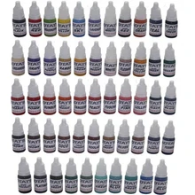 Татуаж чернила татуировки комплект 54 Цвета C136 татуировки пигмента Набор 10 мл