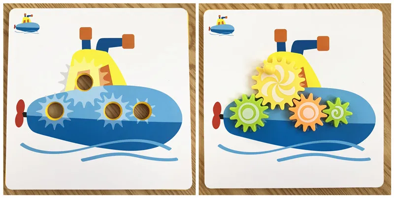Игрушки для детей Шестерня гриб гвоздь игрушки 3D головоломки игрушки Обучающие Детские игры развивают воображение головоломки для детей