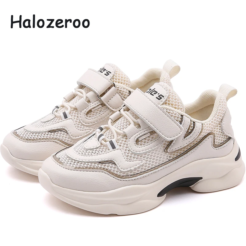 

2019 Autumn New Kids Mesh Shoes Children Casual Sneakers Baby Girls Sport Sneakers Boys White Clunky Sneakers Soft Brand Trainer