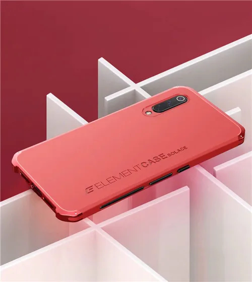 Shockproof Armor Phone Case For iPhone 13 12 Pro MAX 13 Mini 11 XS XR SE 2 8 7 6 Case Aluminum Metal Bumper Matte PC Cover Coque red and red