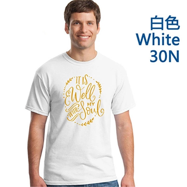 Мужская хлопковая негабаритная темно-синяя мужская футболка на заказ, вечерние футболки с логотипом компании, мужские футболки 3XL - Цвет: white