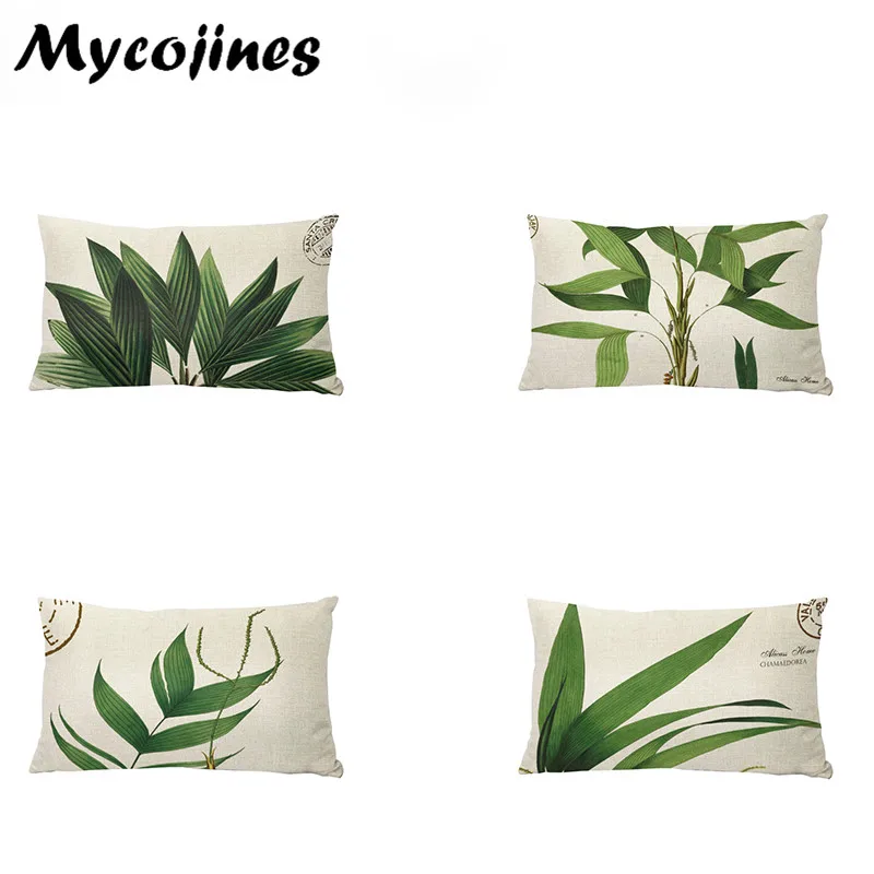 

Dropshipping Home Nordic American Lumber Throw Pillowcases Watercolor Plant Grass Car 30*50 Decorative Cushion Cover Office Sofa
