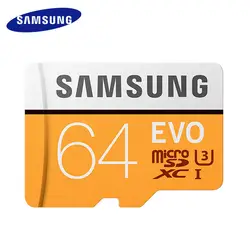 Карта памяти Samsung 64 ГБ и 128 Гб 32 GB 16 GB 8 GB 256 GB 100 МБ/с. Micro SD карты Class10 U3 Microsd флэш-карты памяти для телефона SDHC SDXC