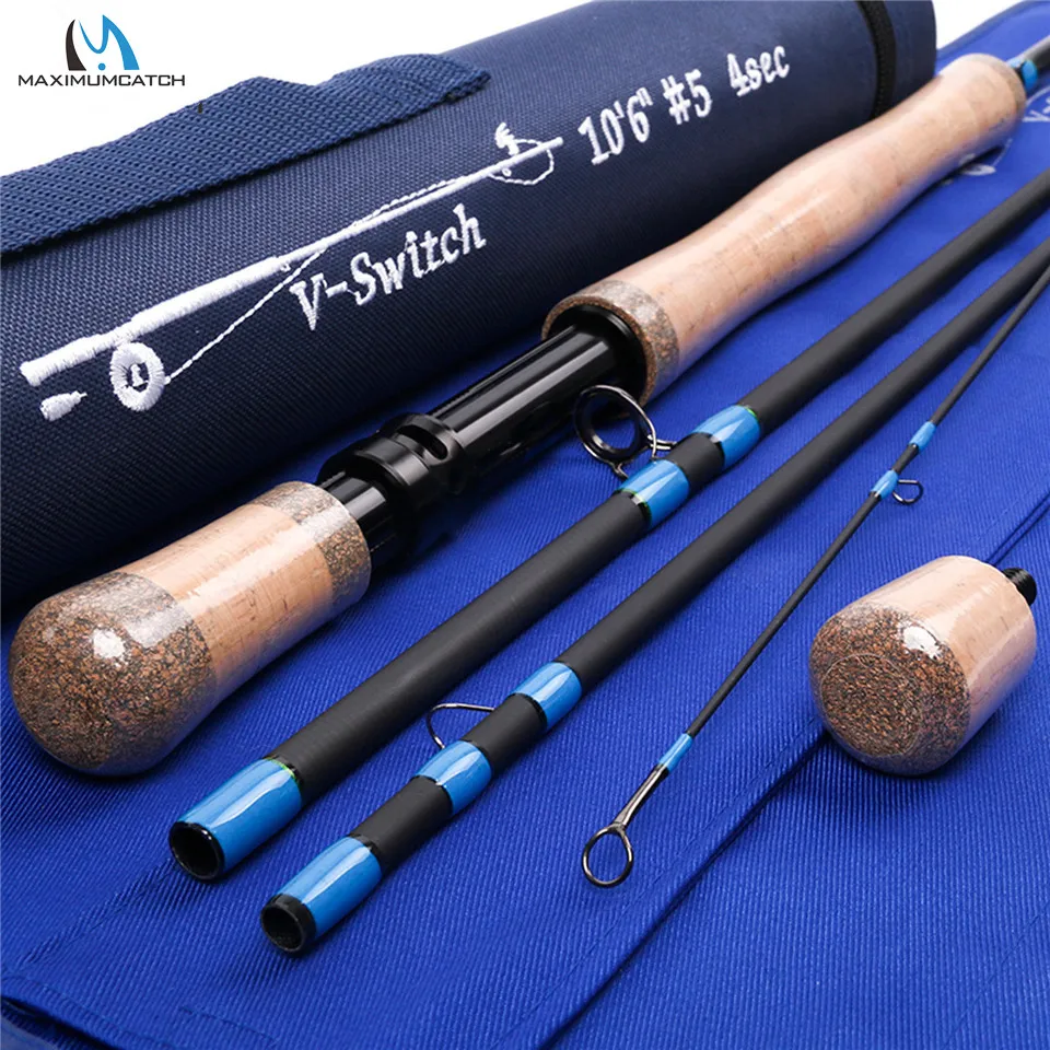 Maximumcatch V Switch Fly Fishing Rod 10'6'' 5WT Medium Fast Action Fly