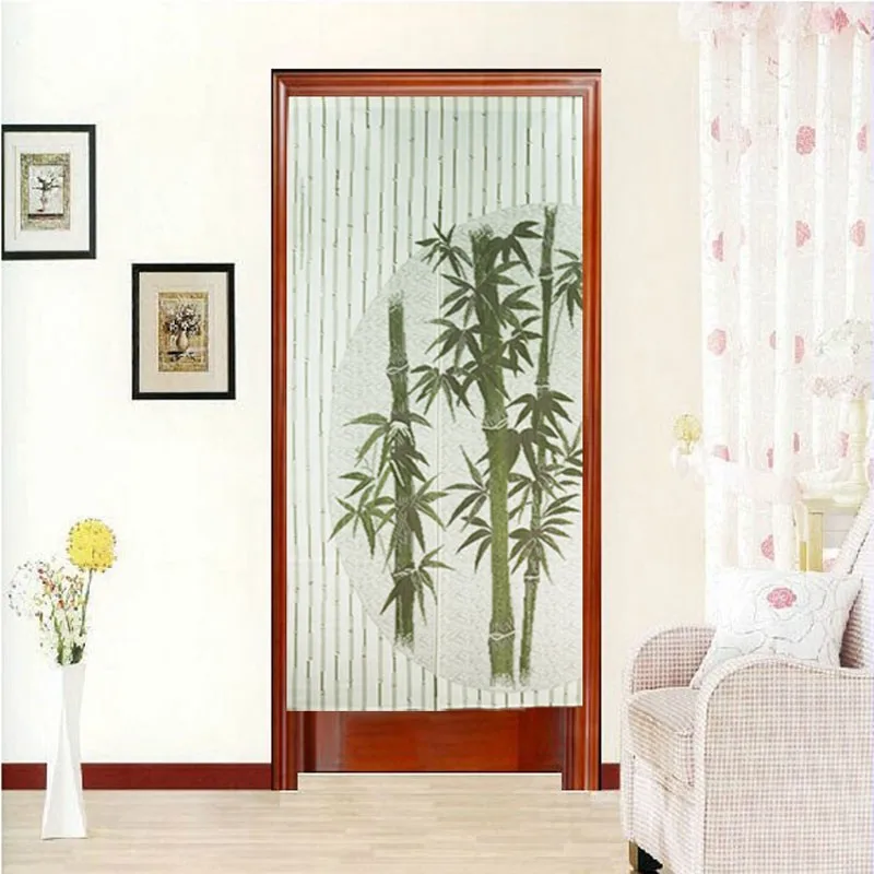 bamboo door curtains
