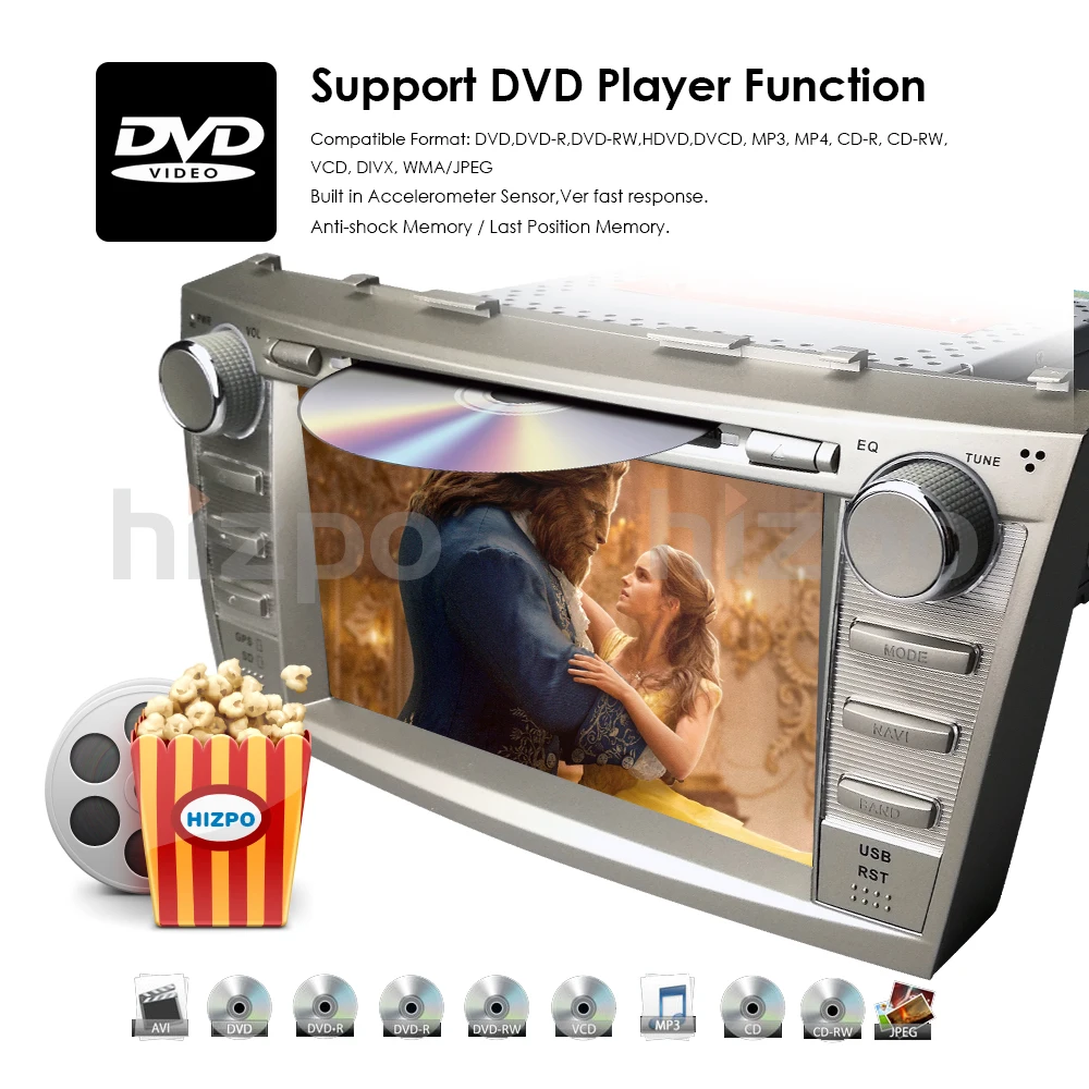 Best Android8.0/8Core 4Core/Android7.1/8.1 Car DVD Player For Toyota Camry 2008-2011 GPS Navi SD/USB Touch Screen Radio mp3 Bluetooth 20