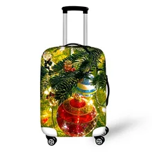 FORUDESIGNS, Рождественский узор, эластичный Чехол для багажа для 18-28 дюймов, чехол для костюма, Эластичный Защитный чехол на колесиках, высокое качество