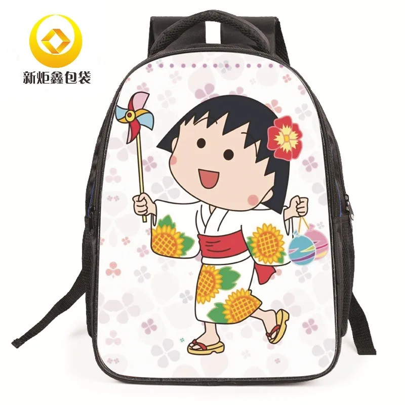 

2017 new cartoon packs cartoon Chi-biMaruko student package female Korean version of the backpack