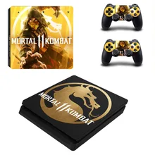 Mortal Kombat 11 PS4 тонкий стикер s кожа для sony Playstation 4 тонкий PS 4 тонкий консоль и контроллер скины винило стикер
