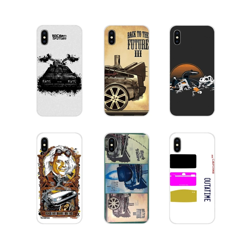 Back to the Future Delorean OUTATIME For Samsung Galaxy S3 S4 S5 Mini S6 S7 Edge S8 S9 S10 Lite Plus Note 4 5 8 9 TPU Skin Cover | Мобильные