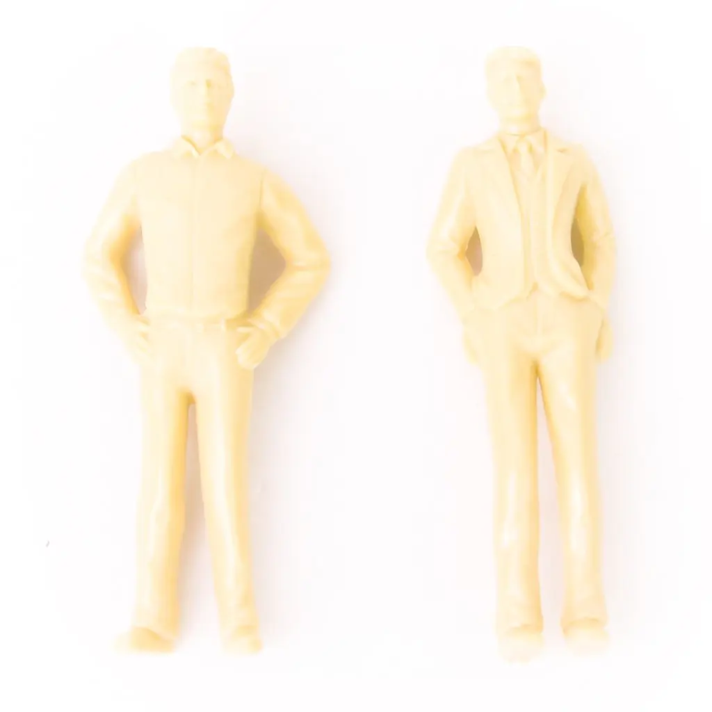 

20pcs Unpainted Model Train People Figures 1:25