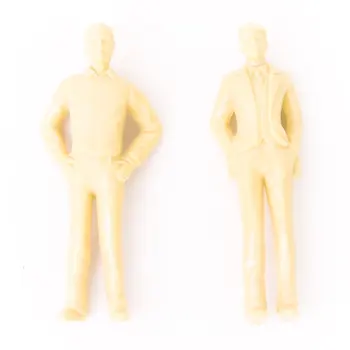 

20pcs Unpainted Model Train People Figures 1:25