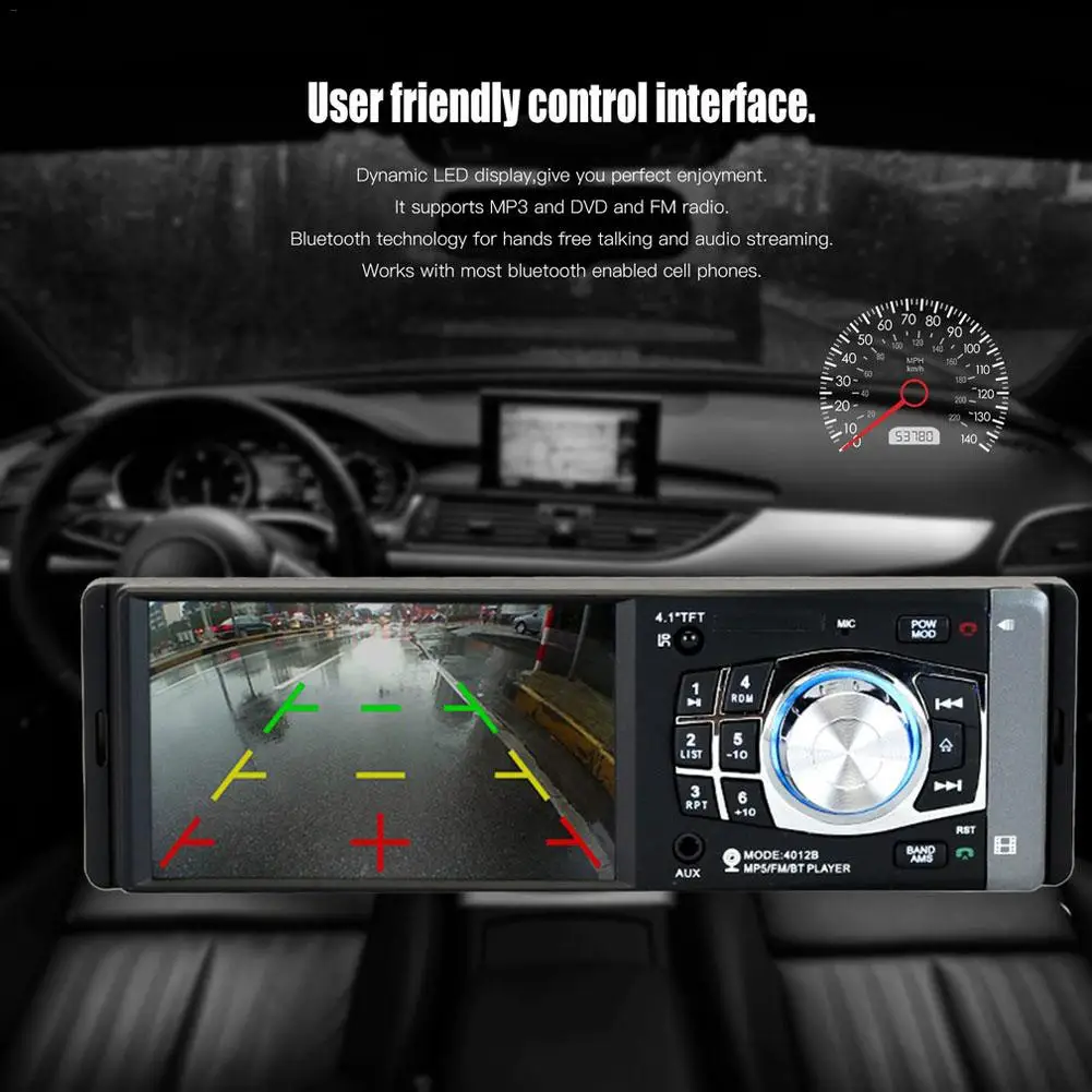 

4012 Car Digital MP3 Player Bluetooth Car Audio Stereo Music FM Radio Receiver