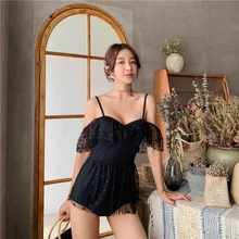 Цельные купальники трихинис для женское Монокини купальник корейский может бикини плавленый женский набор плавания Badpak закрытый Ins