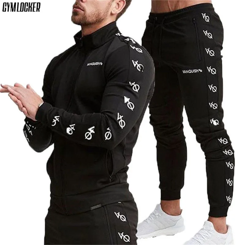 GYMLOCKER 2018 new clothes Men's Sets Fashion Tracksuits Sets Men's