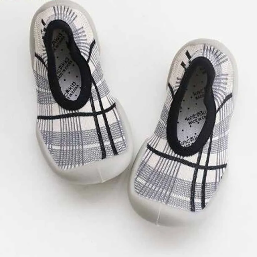 Нескользящая детская обувь с мягкой подошвой, обувь домашняя для малышей, Уличная обувь с резиновой подошвой для малышей, обувь для первых шагов - Цвет: as pic