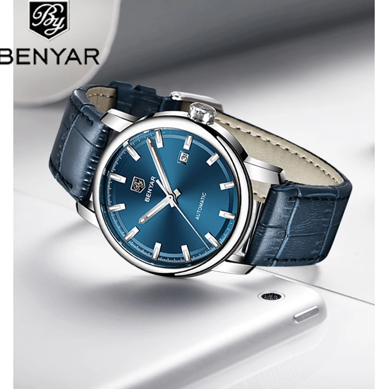 BENYAR новинка 2019 мужские часы от ведущего бренда Роскошные автоматические