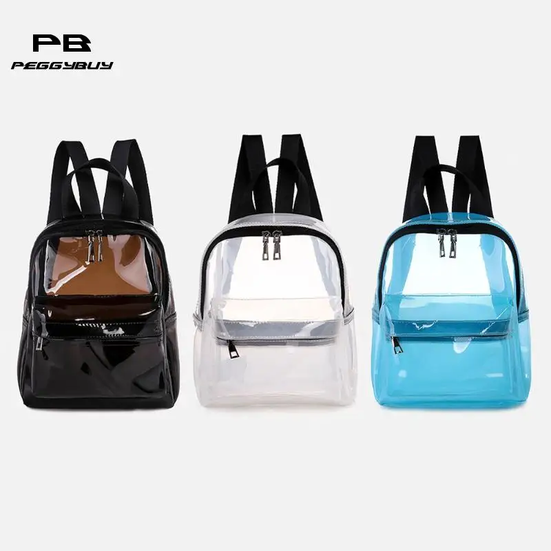 Прозрачные женские рюкзаки, ПВХ, желе, школьные рюкзаки для девочек-подростков, рюкзак mochilas feminina