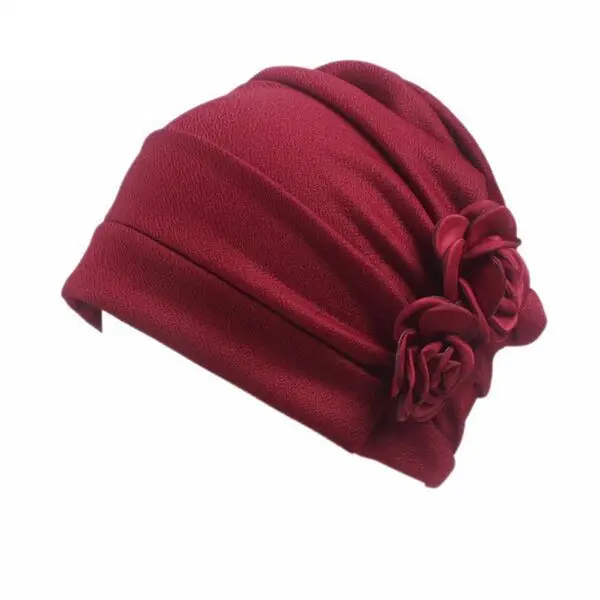 M152 Wine red NDUCJSI вязаная шапка шапки большой цветочный дизайн женские простые теплые зимние шапочки для взрослых мягкие для женщин Шапки однотонные головные уборы - Цвет: M152 Wine red