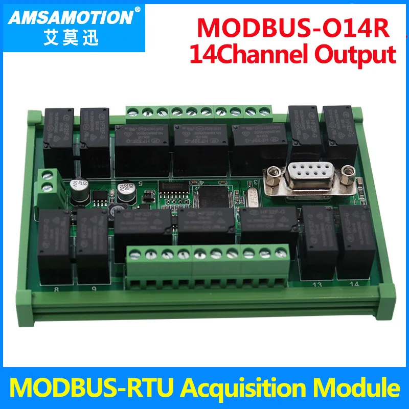 

MODBUS-RTU 14DO 32DI Acquisition Module RS485 Industrial Control Board MODBUS Communication Module