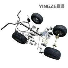 Картинг детская коляска ATV UTV 65 см задняя ось рулевой стержень кулака фланец Руль управления для мотоциклов колонка с 6 дюймов колеса