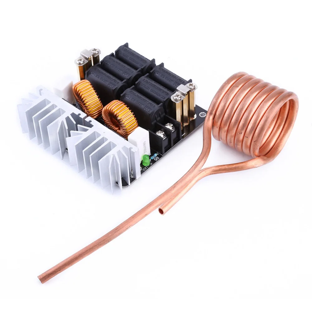 

1000W ZVS Induction Heating Board Low Voltage Module Plate High Frequency Flyback Driver Durable DIY Safe Iron Stable Electronic