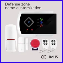 G10A интеллектуальные 99 Беспроводной зон+ 2 Проводная зона Touch GSM сигнализация смартфон приложение Удаленно постановки/снятия/монитор/домофон