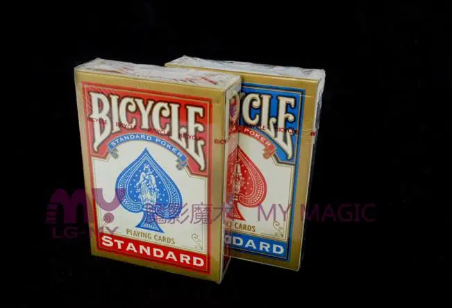 

Free shipping! 2 pcs/lot Bycicle playing cards (Blue) - Magic Tricks,Fun Magic,Card,Stage Magic Props,Close Up,Accessories