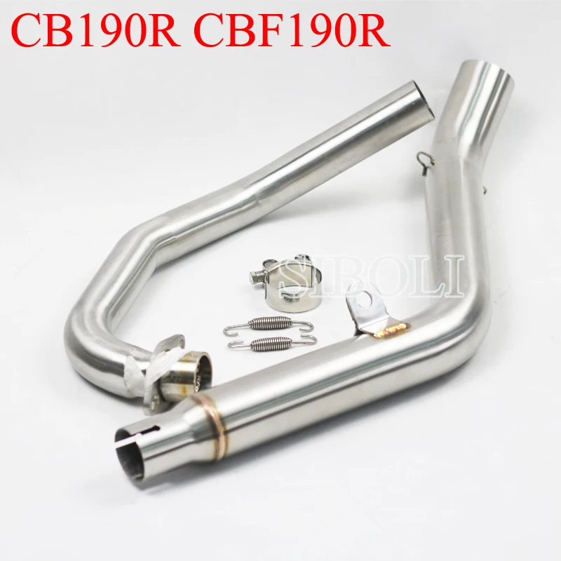 

CB190R CBF190R Motorcycle Exhaust Pipe Slip-On Header Link Pipe For HONDA CB190R CBF190R Without Muffler