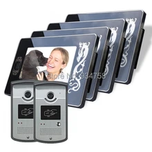 2V4 7 Inch TFT Digital Color LCD Monitor 1/3 CMOS Rainproof Night Vision Camera Video Door Phone