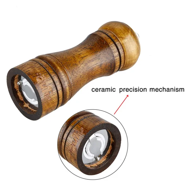 Eco-Friendly Classical Wooden Spice Mill 4