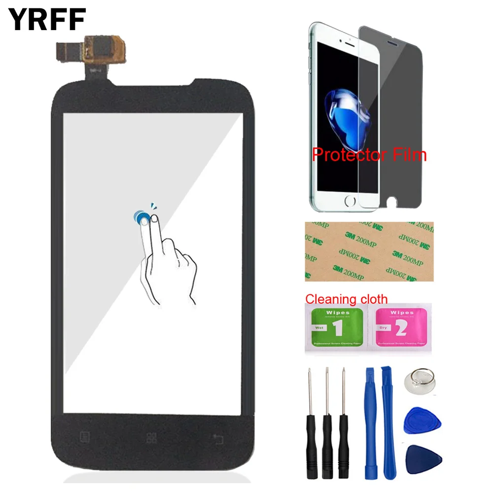 YRFF 4 0 ''телефон для Lenovo A369 A369i A 369 369i переднее стекло сенсорный экран дигитайзер