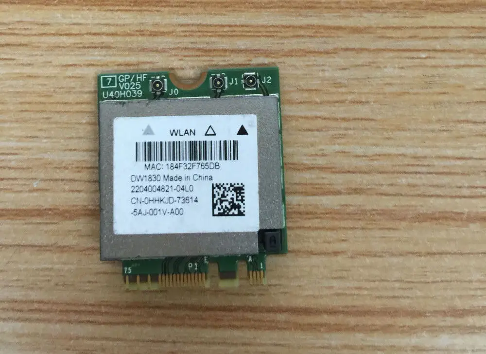 

KEFU HHKJD FIT For Dell XPS 15 9550 DW1830 Wireless-AC Wi-Fi Card BCM943602BAED