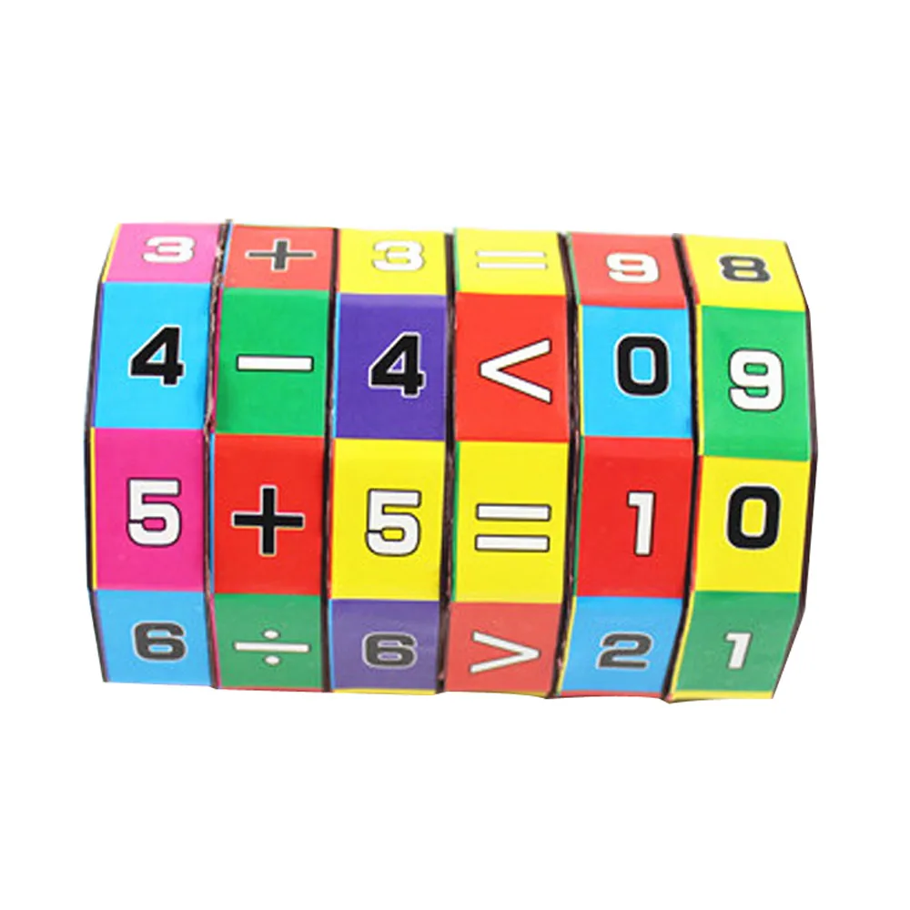 Новое поступление слайды головоломки Математика цифры Волшебный куб игрушка магический куб игрушки для малышей игра-головоломка подарки для детей игрушки