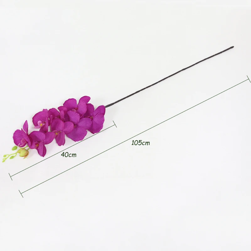 JAROWN Artificial Silk Orchid Flower Simulation 8 Heads Butterfly Orchid Flower For Wedding Decoration Flores Home Office Decor (16)